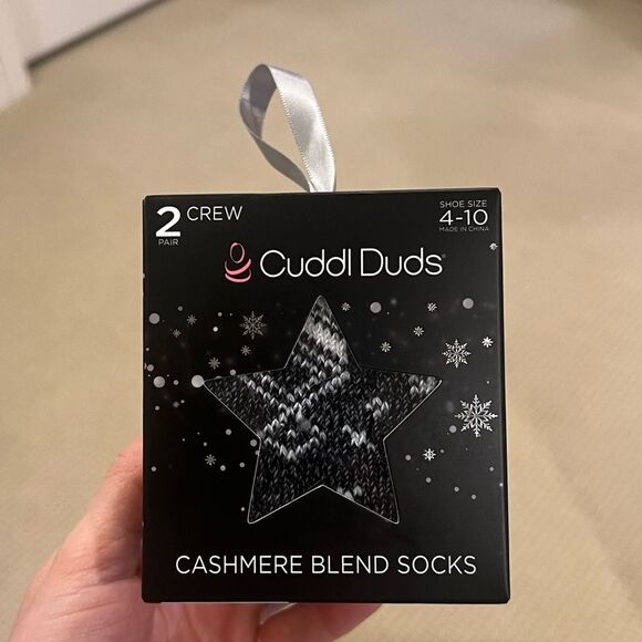 Cuddl Duds Cashmere Blend Crew Socks (Set of 2) - Picture 16 of 16
